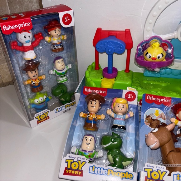 New Released Toy Story 4 Fisher-Price Little People Toy Story Set of 5 NIB - Picture 3 of 10